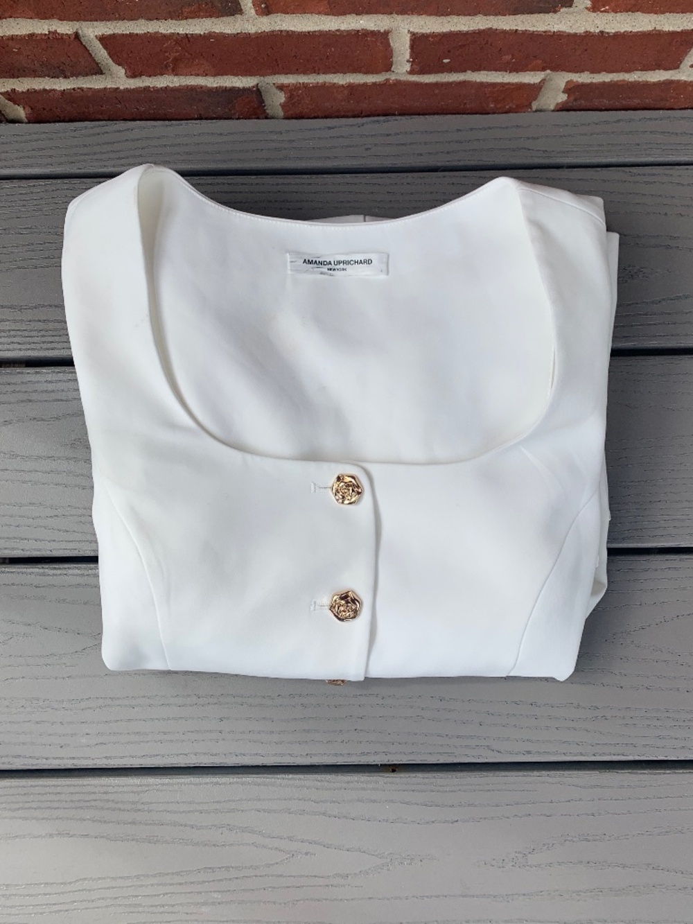 Amanda Uprichard Kya Long Sleeve Romper
